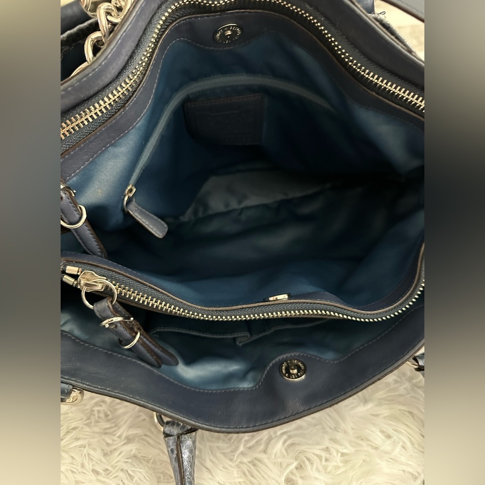 Coach 17551 Exotic Embossed Python Leather Sierra Carryall Bag Handbag Rare HTF - Picture 12 of 13